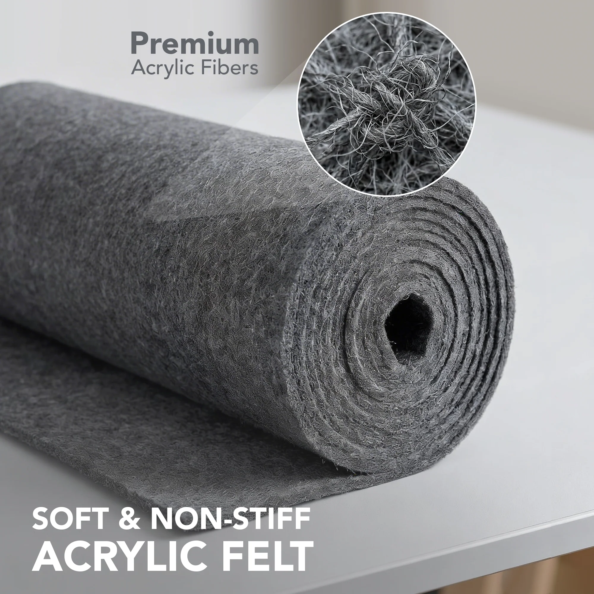 3.2mm Thick Acrylic Felt Fabric – 60" Wide | FabricLA - Image 10