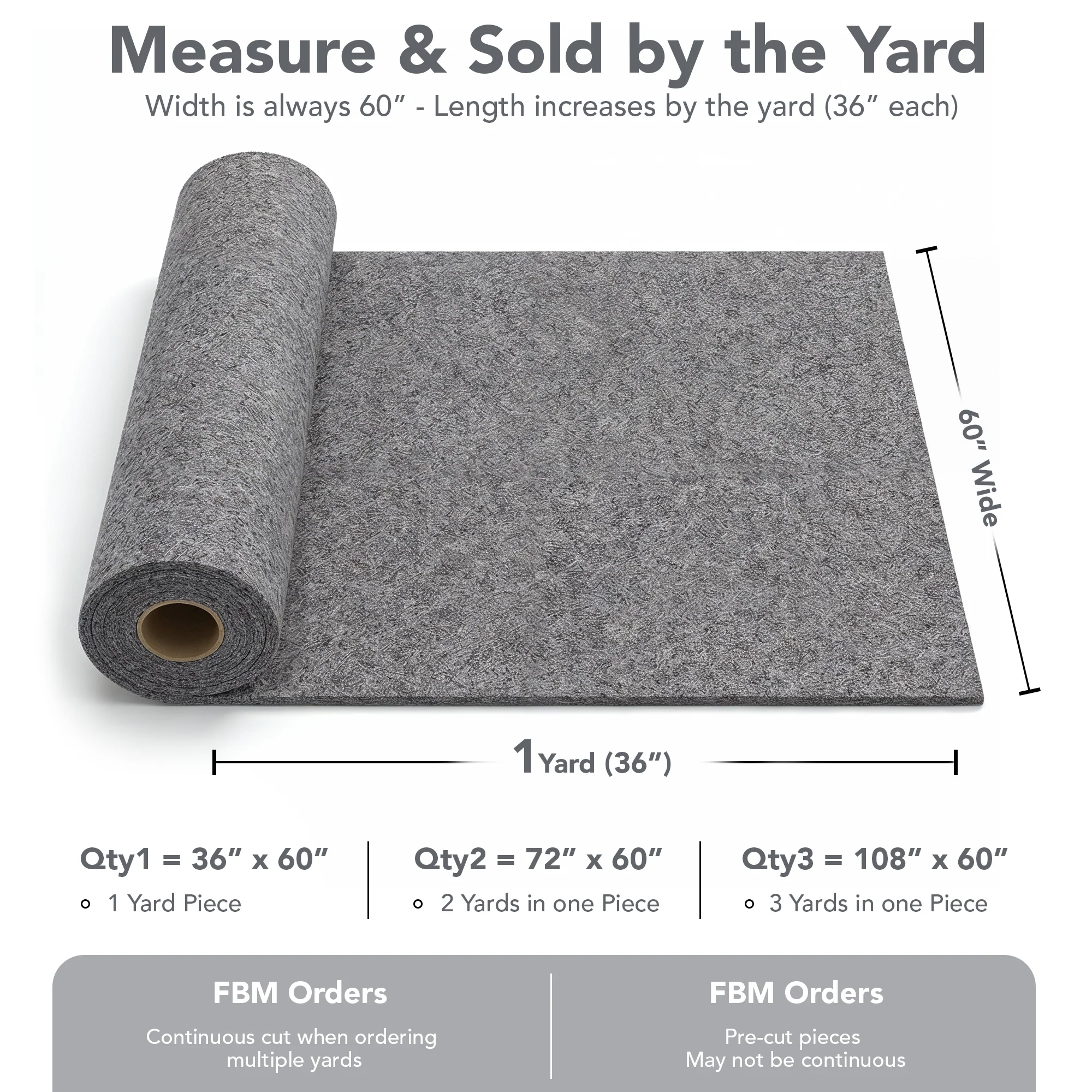 3.2mm Thick Acrylic Felt Fabric – 60" Wide | FabricLA - Image 11