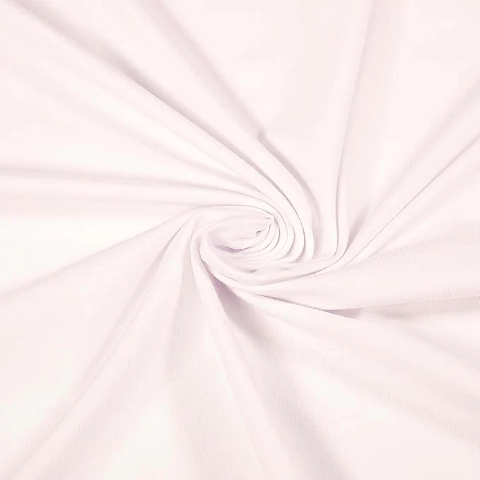 Cotton Spandex Jersey Knit Fabric – 10 oz | 4-Way Stretch | Ivory