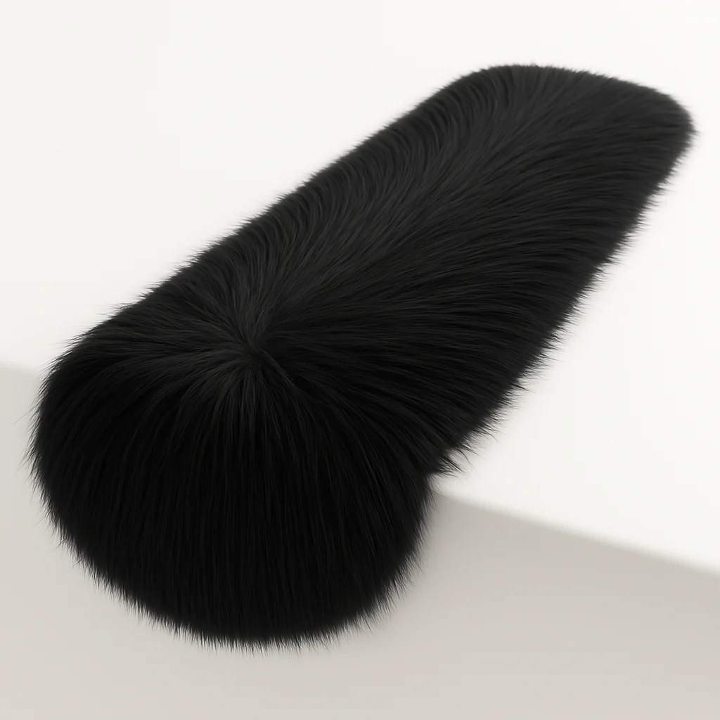 Faux Fur Table Runners – Elegant Decor for Every Occasion - Black