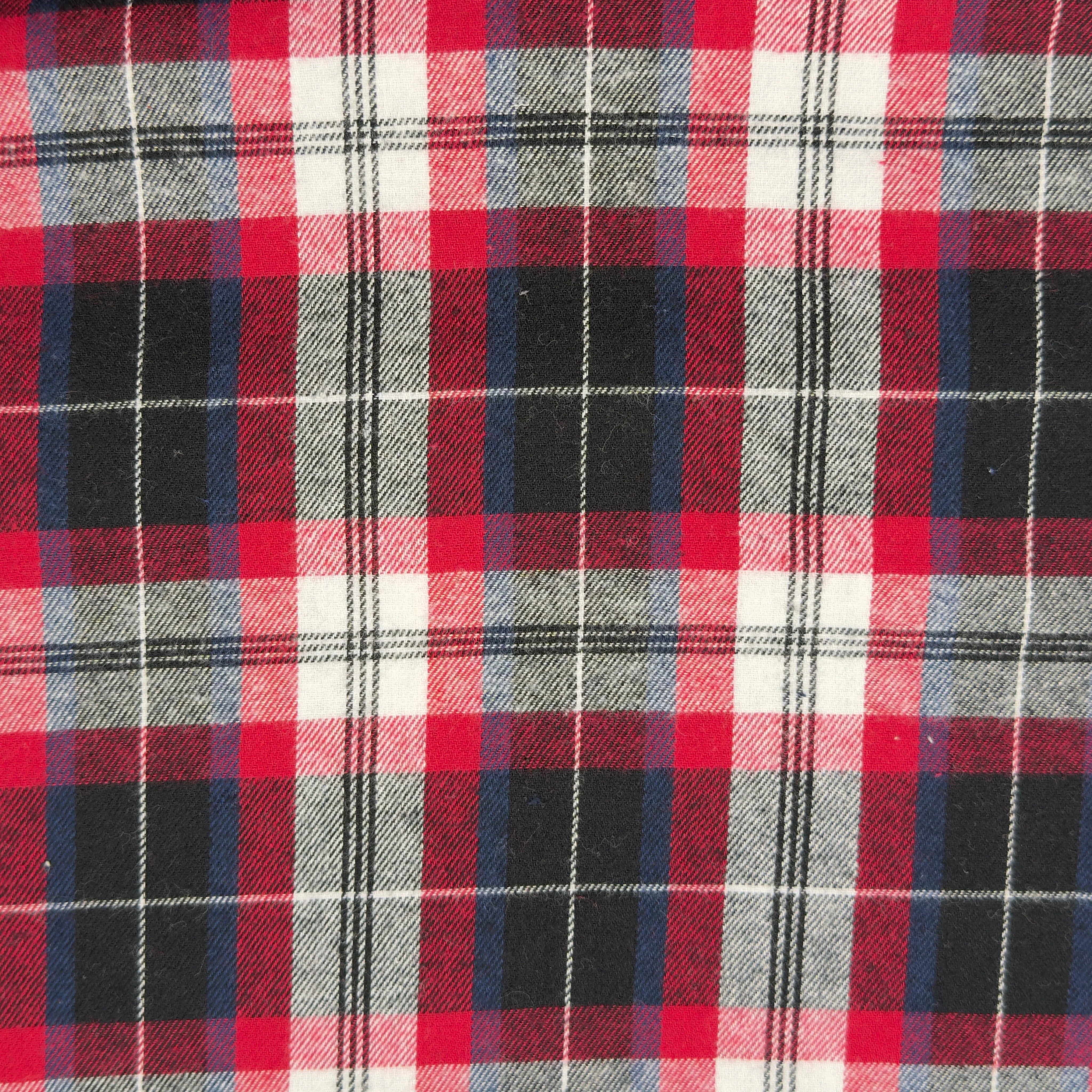 Flannel Fabric for Shirts – 100% Cotton Starlit Timber Plaid, 60" Wide
