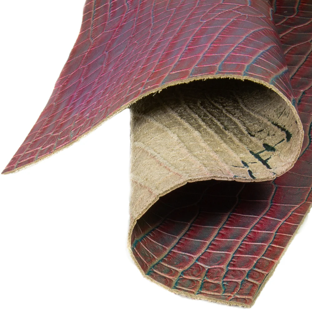Genuine Leather Crafting Sheets – Full Grain Little Tampa Pink Cowhide