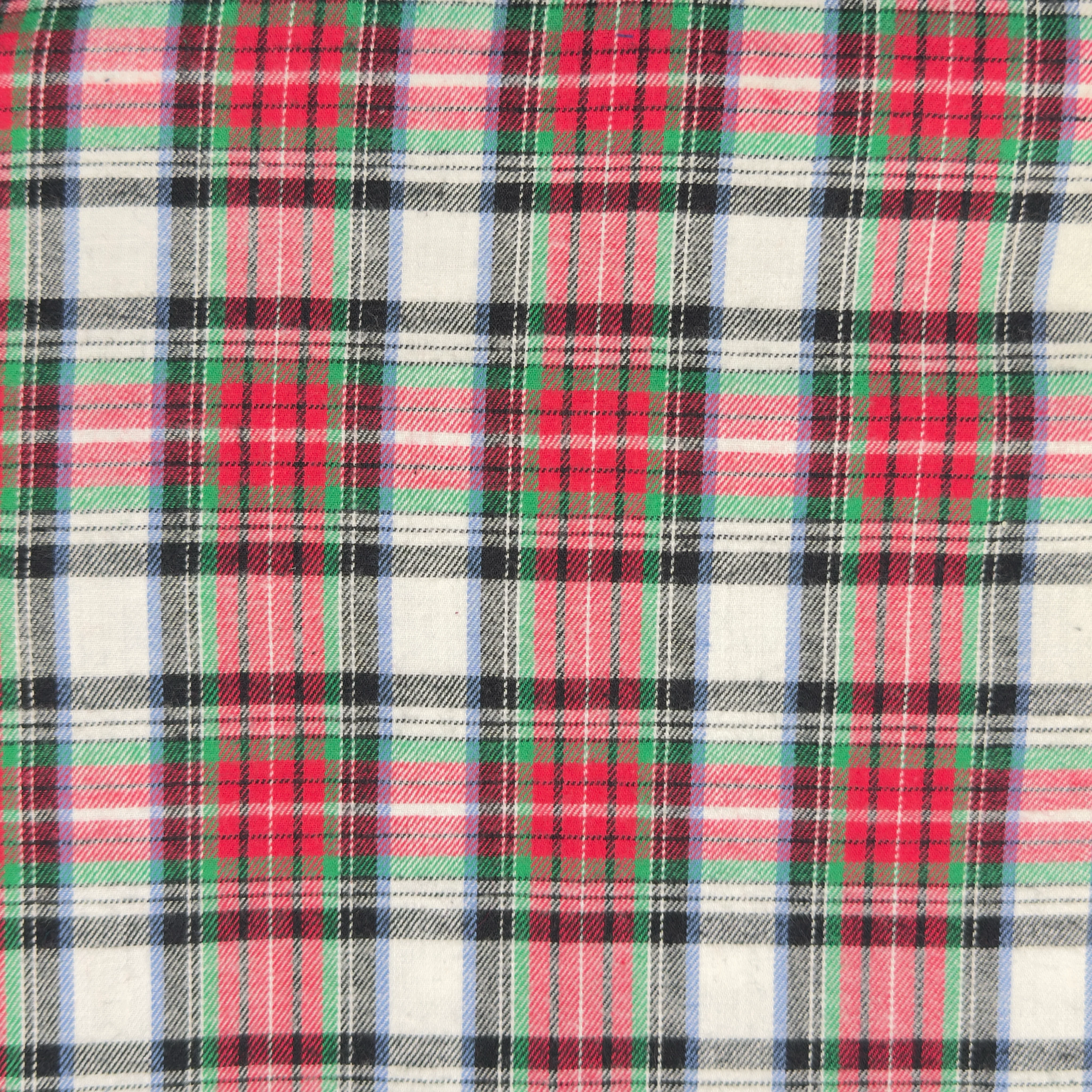 Holiday Tartan Flannel Fabric – 100% Cotton 5oz 60" Wide