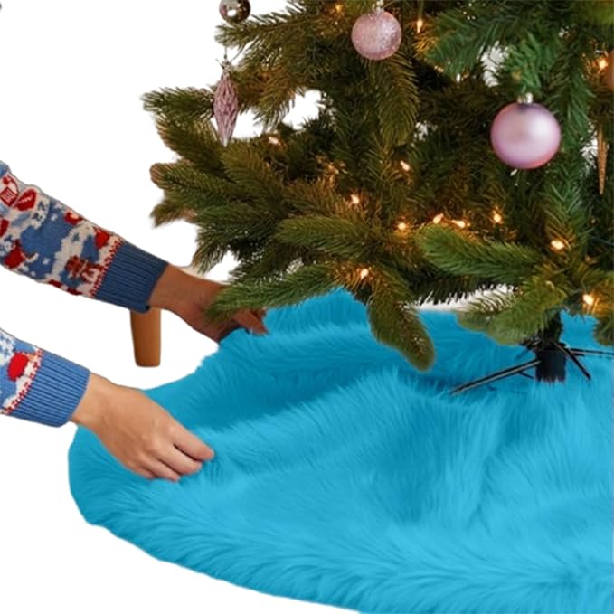 Premium Faux Fur Christmas Tree Skirt - 30" | Holiday Decorations - Image 28
