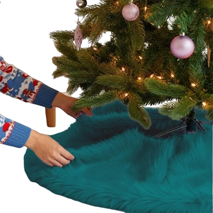 Premium Faux Fur Christmas Tree Skirt – 36 Inch Holiday Decor - Image 14