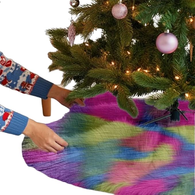 Premium Faux Fur Christmas Tree Skirt - 48 Inch | Luxurious Decoration - Image 25
