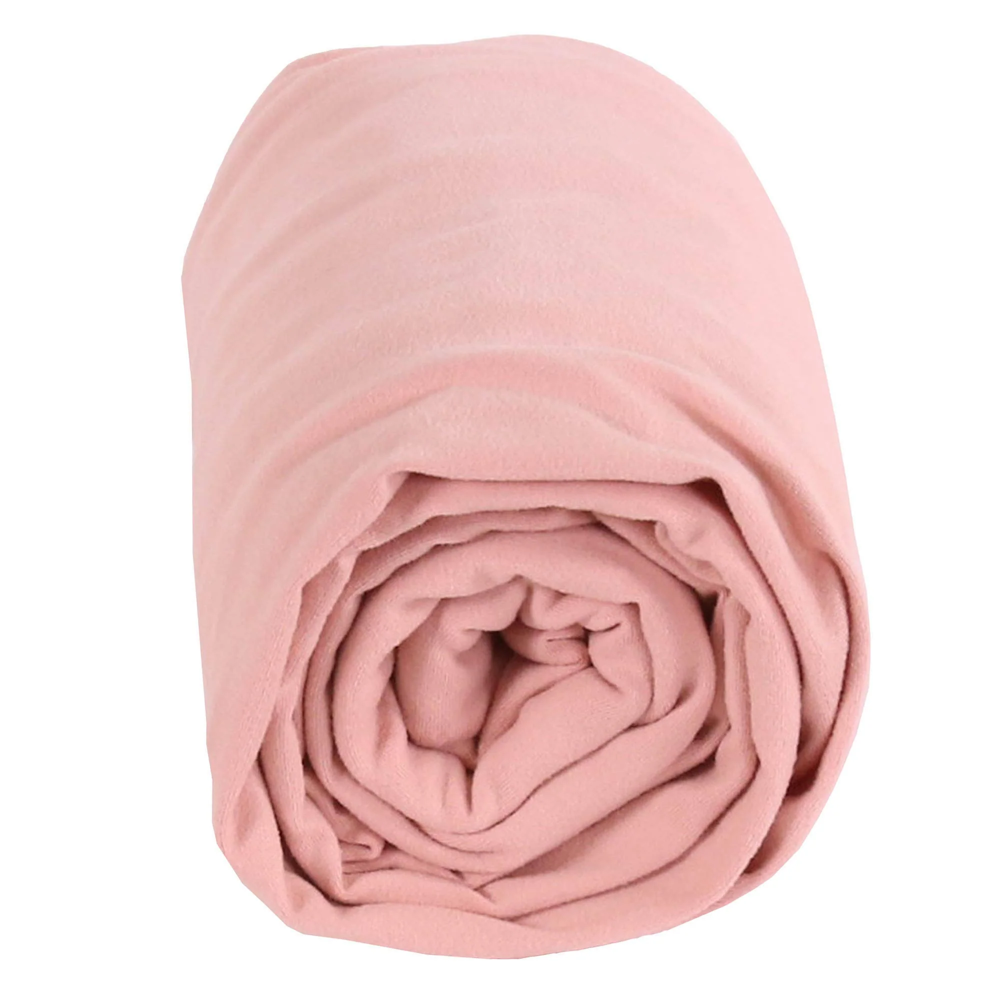 FabricLA DTY Double Brushed Poly Spandex Knit Fabric – Dusty Rose - Image 3